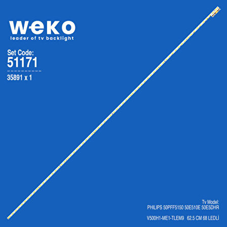 6171 35891X1 V500H1-ME1-TLEM9 1 ADET LED BAR