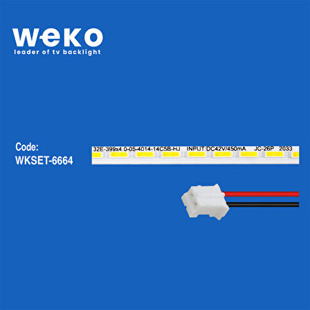 6664 JS-LB-S-JP32E9/E8-145A20A 70 LEDLİ 40 CM 3V 1 ADET LED BAR