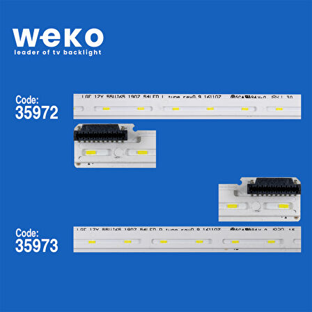 6177 35972X1 35973X1 LGE 17Y 55UJ65 1907 54LED L/R 2 ADET LED BAR