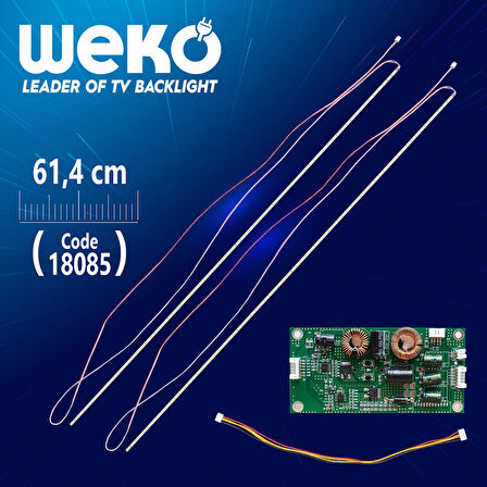 55 E-LED 72 LEDLİ 614MM 360-450MA 72-75V ÇİFT LED+SÜRÜCÜ+KABLO TAKIM