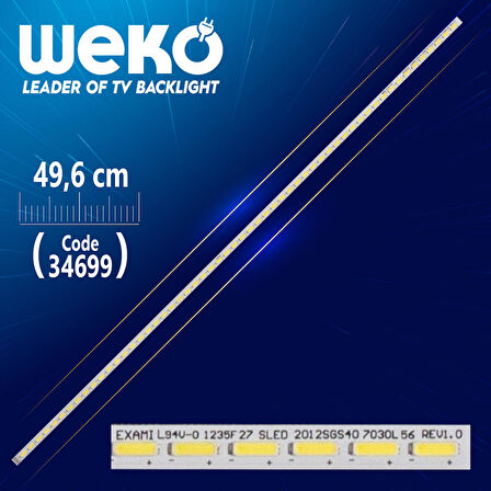 SLED 2012SGS40 7030L 56 REV1.0 - 49.6 CM 56 LEDLİ - SOKETSİZ
