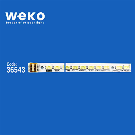 6192 36543X2 SLED 2010SVS65 1D 240HZ-104 REV.3 1 2 ADET LED BAR