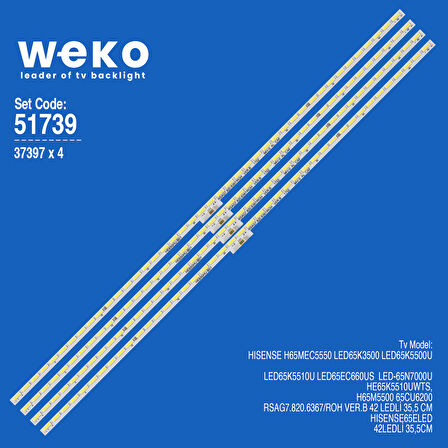6739 37397X4 RSAG7.820.6367/ROH VER.B 4 ADET LED BAR