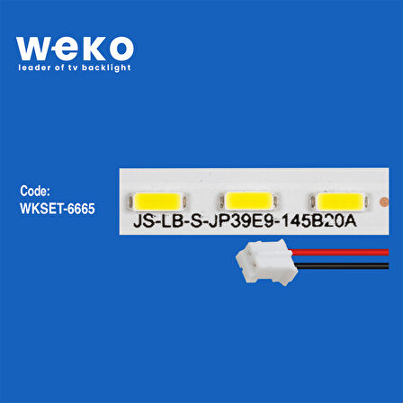 6665 JS-LB-S-JP39E9-145B20A 78 LEDLİ 49,5 CM 3V 1 ADET LED BAR