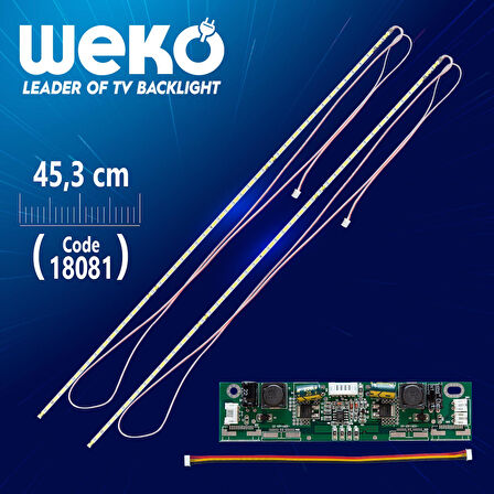 40 E-LED 48 LEDLİ 453MM 360-450MA 48-51V ÇİFT LED+SÜRÜCÜ+KABLO TAKIM