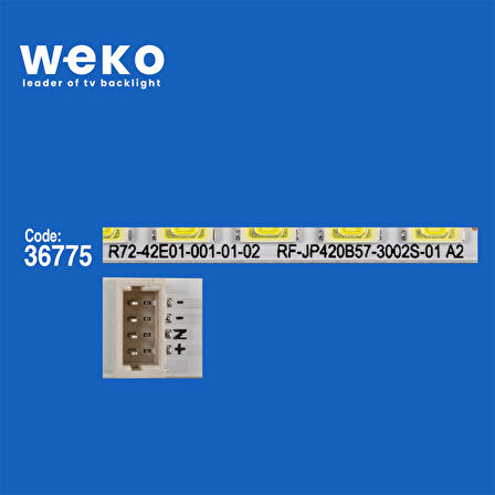 5976 36775X2 RF-JP420B57-3002S-01 R72-42E01 2 ADET LED BAR
