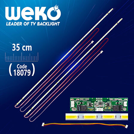 32 E-LED 36 LEDLİ 350MM 360-450MA 36-39V ÇİFT LED+SÜRÜCÜ+KABLO TAKIM