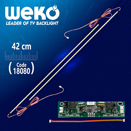 37 E-LED 48 LEDLİ 420MM 360-450MA 48-51V ÇİFT LED+SÜRÜCÜ+KABLO TAKIM