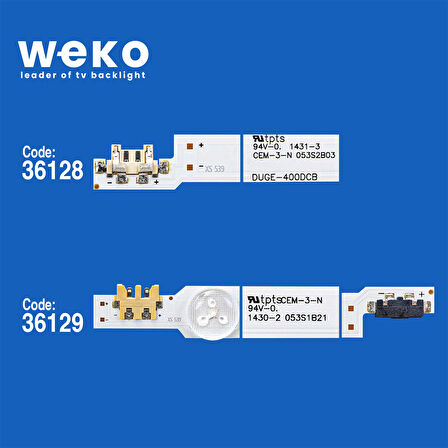 5454 36128X6 36129X6 DUGE-400DC 12 ADET LED BAR