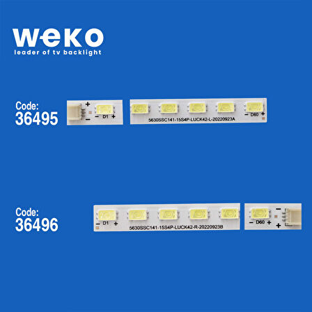 5438 36495X1 36496X1 5630SSC141-15S4P-LUCK42 2 ADET LED BAR