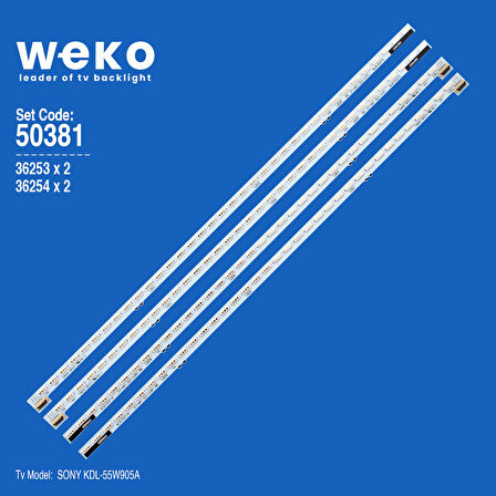 5381 36253X2 36254X2 NLAC20217 4 ADET LED BAR