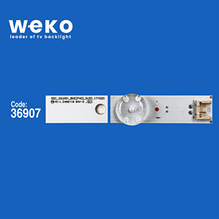 6200 36907X2 SSC_32LK61_BOE_ 5LED_171020 2 ADET LED BAR