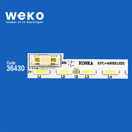 6187 36430X1 KPL + 490B1LED1 35018797 37024855 35018796 1 ADET LED BAR