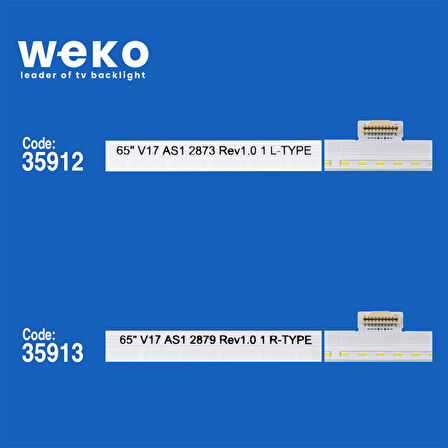 6172 35912X1 35913X1 65 V17 AS1 2873 REV1.0 L/R-TYPE 2 ADET LED BAR