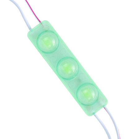 MODÜL LED 12V 1.5W YEŞİL 2835 69X16 MM IP65 160-180LM 160 DERECE