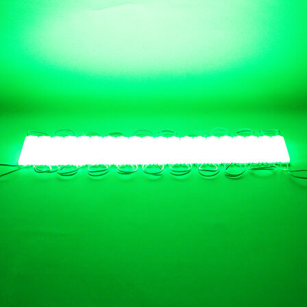 MODÜL LED 12V 1.5W YEŞİL 2835 69X16 MM IP65 160-180LM 160 DERECE