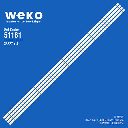 6161 35827X4 42T09-05B - TT42T09006RXD6XXB0600992 4 ADET LED BAR