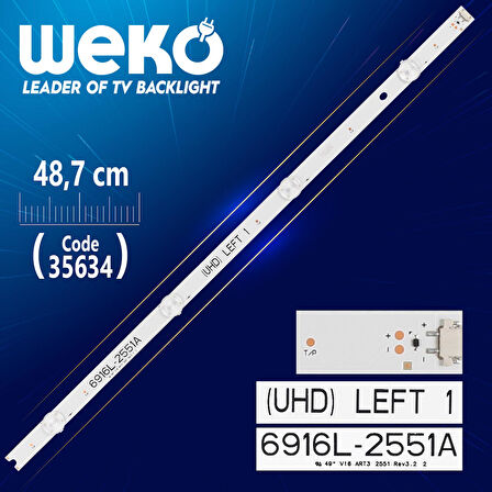 49 V16 ART3 2551 REV3.2 2 - LEFT 1 - 48.7 CM 4 LEDLİ -