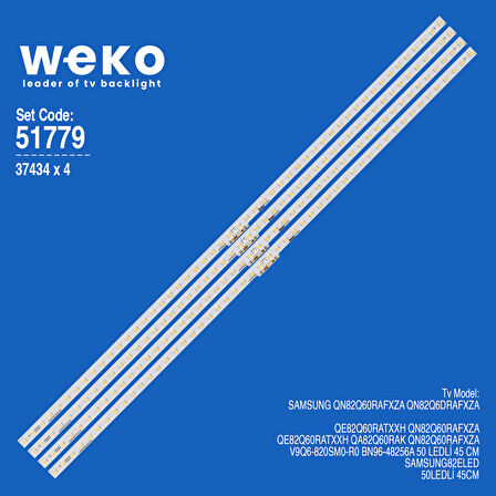 6779 37434X4 V9Q6-820SM0-R0 BN96-48256A 4 ADET LED BAR