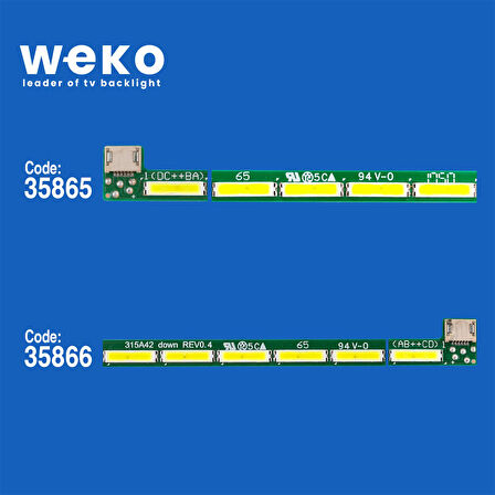 5246 35865X2 35866X2 315A42 DOWN/315A42 UP 4 ADET LED BAR