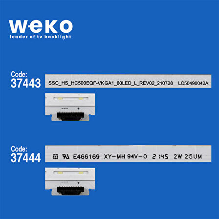 6784 37443X1 37444X1 SSC_HS_HC500EQF_VKGA1_60LED_L/R 2 ADET LED BAR