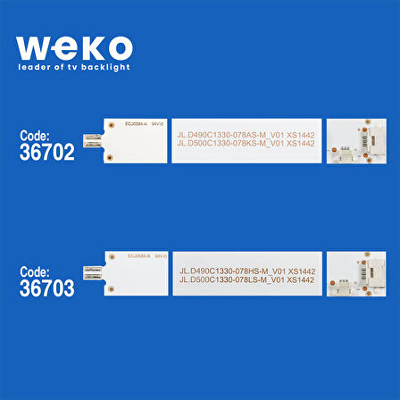 5790 36702X2 36703X1 JL.D490C1330-078AS/HS 3 ADET LED BAR