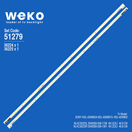 6279 36224X1 36225X1 NLAC30223L/NLAC30223R 2 ADET LED BAR