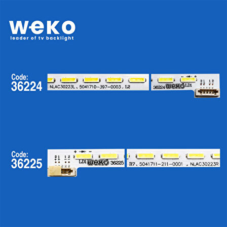 6279 36224X1 36225X1 NLAC30223L/NLAC30223R 2 ADET LED BAR