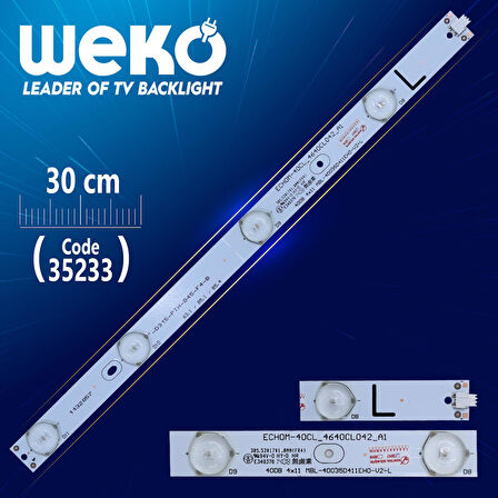 40DB 4X11 MBL-40035D411EH0-V2-L - ECHOM-40CL_4640CL042_A1 - L TYPE - 30 CM 4 LEDLİ -
