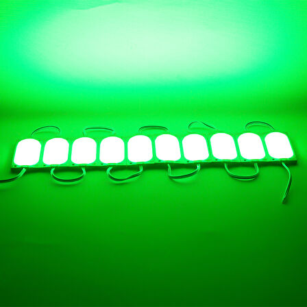 MODÜL LED 12V 3W YEŞİL COB 85X35 MM IP65 220-240LM 140 DERECE