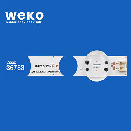 5988 36788X3 SSC_43UK65_8LED_SVL430A62_REV1.0_171201 3 ADET LED BAR