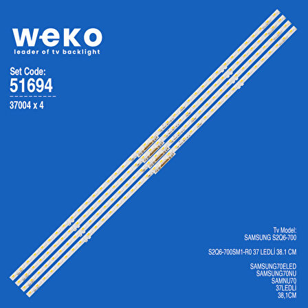 6694 37004X4 S2Q6-700SM1-R0 4 ADET LED BAR TWO COLOR