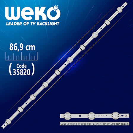 43 V17 ART3 2867 REV0.3 1 - 86.9 CM 10 LEDLİ -