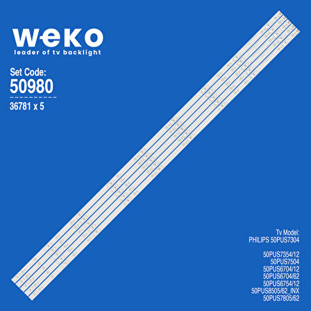 5980 36781X5 LB-GM3030-GJ0D22505X9AMB2-1-T 5 ADET LED BAR