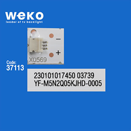 6405 37133X3 06-43F9-SMC3030-0D22-3X8-W12-190826-B 3 ADET LED BAR