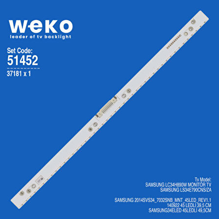 6452 37181X1 2014SVS34_7032SNB_MNT_45LED_REV1.1_140922 1 ADET LED BAR