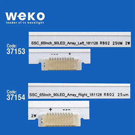 6426 37153X1 37154X1 SSC_65İNCH_90LED_ARRAY_LEFT/RIGHT_181128 2 ADET LED BAR