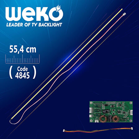 50 E-LED 63 LEDLİ 554MM 360-450MA 63-66V ÇİFT LED+SÜRÜCÜ+KABLO TAKIM