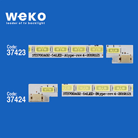 6773 37423X2 37424X2 STS700A02_54LED_A/BTYPE_REV.4 4 ADET LED BAR