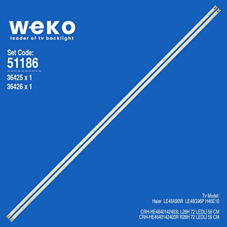 6186 36425X1 36426X1 CRH-HE4640142403L R28H 2 ADET LED BAR