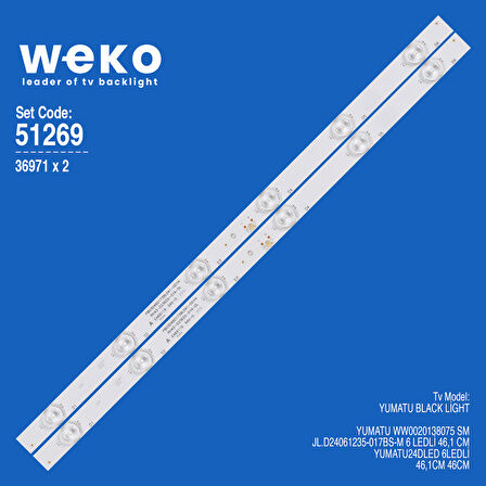 6269 36971X2 JL.D24061235-017BS-M 2 ADET LED BAR