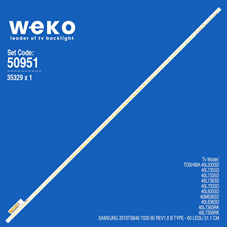 5951 35329X1 2013TSB40 7020 60 REV1.0 B TYPE 1 ADET LED BAR
