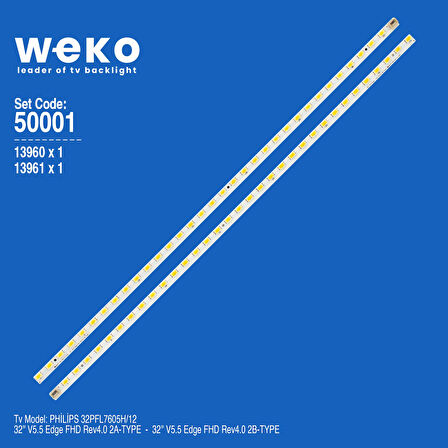 5001 13960X1 13961X1 32 V5.5 EDGE FHD REV4.0 2 ADET LED BAR