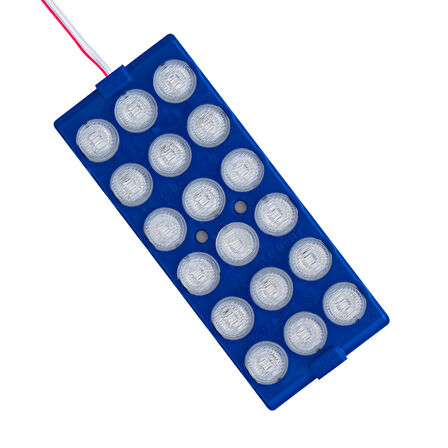 MODÜL LED 12V 6W MAVİ 18 LEDLİ YANIP SÖNEN 2Lİ PAKET 13960-2835