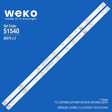 6540 36379X2 0EM32LB34_LED3030_V1.6_20150529 2 ADET LED BAR