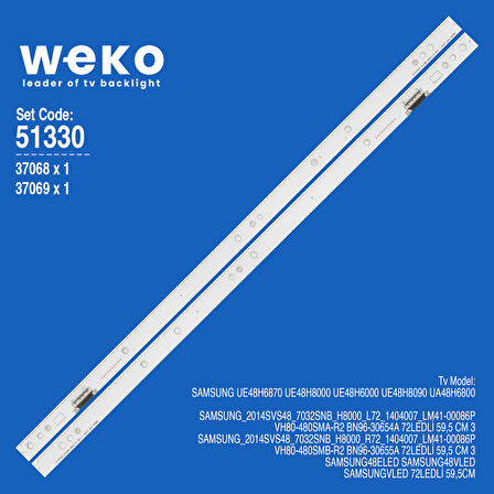 6330 37068X1 37069X1 VH80-480SMA/B-R2 2 ADET LED BAR