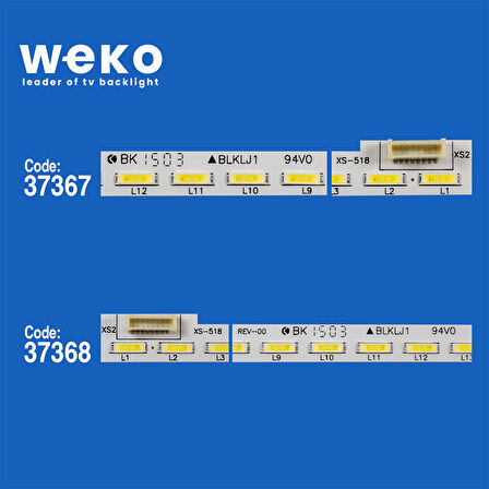 6712 37367X1 37368X1 KONKA KDL49XS716AN L/R 2 ADET LED BAR