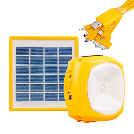 PM-33399 TEK PANELLİ ŞARJLI SOLAR IŞILDAK AYDINLATMA SETİ