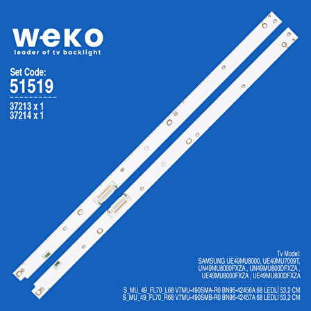 6518 37213X1 37214X1 V7MU-490SMA/B 2 ADET LED BAR