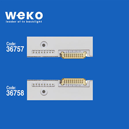 5961 36757X2 36758X2 V4LE-750SMA/B 4 ADET LED BAR